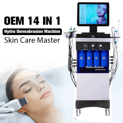 1개의 다중기능 미용 장비에서 60Hz 히드라 얼굴 기계 마리크로 피부 박리술 14